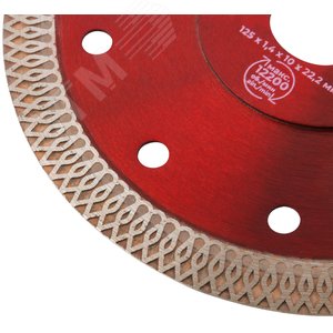 Диск отрезной алмазный универсальный, тонкий рез (сухая и влажная резка) 125х1,4х10х22,2 мм - фото 5