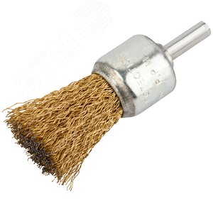 Кордщетка-венчик, со шпилькой, стальная волнистая проволока 24 мм - фото 2