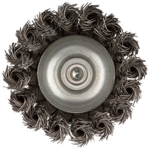 Кордщетка чашечная, со шпилькой, стальная витая проволока 75 мм - фото 2