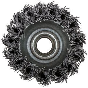 Кордщетка чашечная, гайка М14, стальная витая проволока 65 мм - фото 2