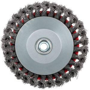 Кордщетка чашечная, гайка М14, стальная витая проволока 150 мм - фото 2