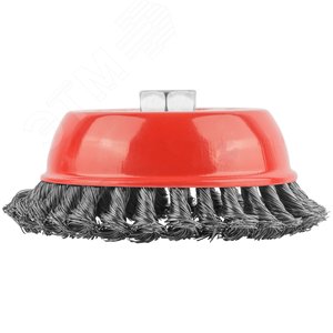 Кордщетка чашечная, гайка М14, стальная витая проволока 150 мм - фото 4