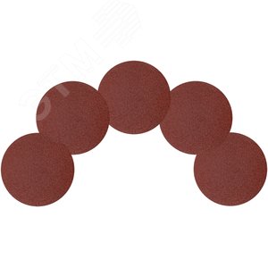 Круги шлифовальные сплошные (липучка), алюминий-оксидные, 125 мм, 5 шт Р 36 гибкая -14А - фото 5