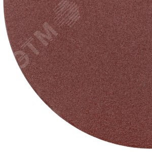 Круги шлифовальные сплошные (липучка), алюминий-оксидные, 125 мм, 5 шт Р 120 гибкая -14А - фото 6