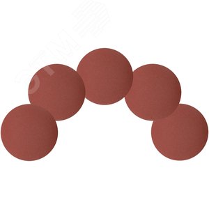 Круги шлифовальные сплошные (липучка), алюминий-оксидные, 125 мм, 5 шт Р 150 гибкая -14А - фото 5