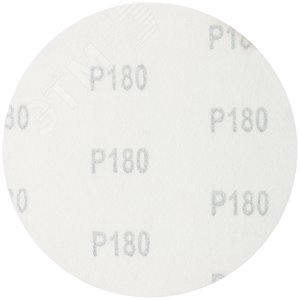 Круги шлифовальные сплошные (липучка), алюминий-оксидные, 125 мм, 5 шт Р 180 гибкая -14А - фото 2