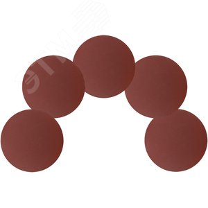 Круги шлифовальные сплошные (липучка), алюминий-оксидные, 125 мм, 5 шт Р 320 гибкая -14А - фото 5