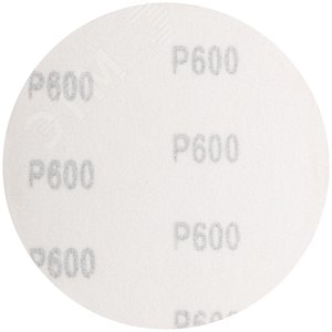 Круги шлифовальные сплошные (липучка), алюминий-оксидные, 125 мм, 5 шт. Р 600 - фото 2