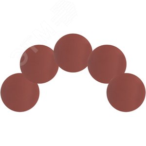 Круги шлифовальные сплошные (липучка), алюминий-оксидные, 125 мм, 5 шт. Р 600 - фото 5