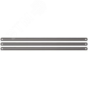 Полотна ножовочные по металлу 300х12 мм, инструментальная сталь, 3 шт (24 ТPI), ПВХ конверт