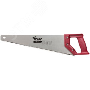 Изображение товара Ножовка по дереву, средний каленый зуб 7 TPI, 2D заточка, пластиковая ручка 450 мм (шт)