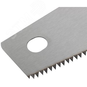 Ножовка по дереву, средний каленый зуб 7 ТPI, 2D заточка, пластиковая прорезиненная ручка 500 мм - фото 4