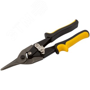 Ножницы по металлу ''Оптима'', усиленные, прорезиненные ручки, прямые 250 мм - фото 2