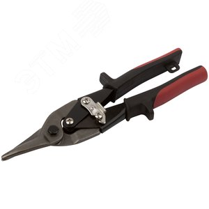 Ножницы по металлу ''Мастер'', усиленные CrV, прорезиненные ручки, прямые 250 мм 41460 КУРС - 2