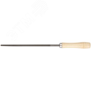 Напильник, деревянная ручка, круглый 200 мм - фото 1