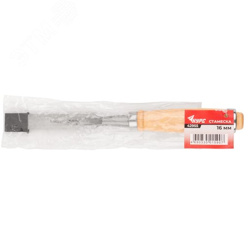 Стамеска с деревянной ручкой 16 мм - фото 3