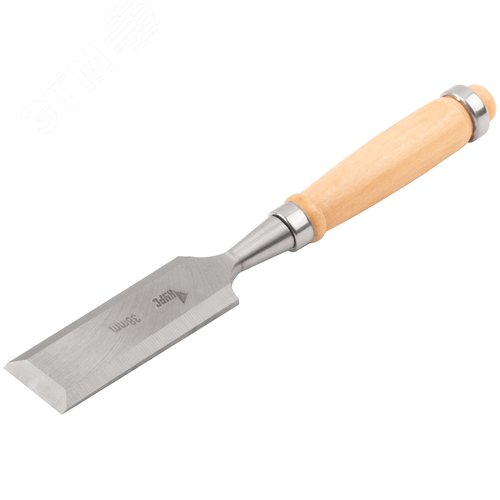 Стамеска с деревянной ручкой 38 мм - фото 2