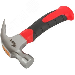 Молоток-гвоздодер, укороченный, фиброглассовая обрезиненная ручка 25 мм, 225 гр - фото 2