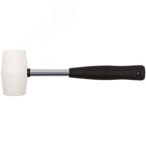 Киянка резиновая белая, металлическая ручка 45 мм (230 гр)
