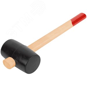 Киянка резиновая, деревянная ручка 50 мм (300 гр) - фото 2