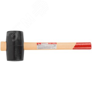 Киянка резиновая, деревянная ручка 50 мм (300 гр) - фото 3