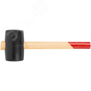 Киянка резиновая, деревянная ручка 55 мм (400 гр)