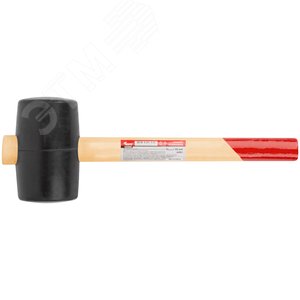 Киянка резиновая, деревянная ручка 55 мм (400 гр) - фото 3