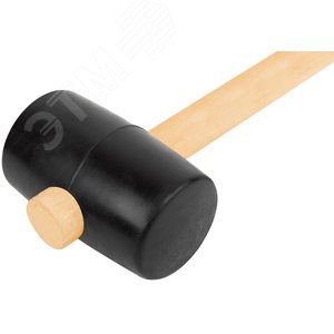 Киянка резиновая, деревянная ручка 55 мм (400 гр) - фото 4