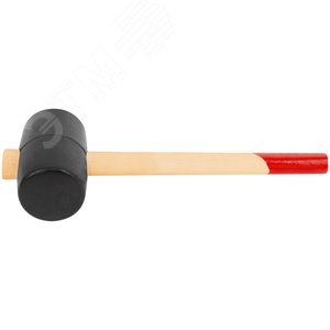 Киянка резиновая, деревянная ручка 55 мм (400 гр) - фото 5