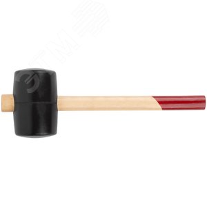 Киянка резиновая, деревянная ручка 65 мм (600 гр) - фото 3