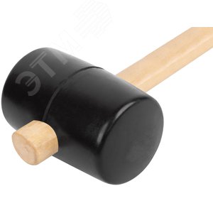 Киянка резиновая, деревянная ручка 65 мм (600 гр) - фото 4