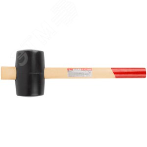 Киянка резиновая, деревянная ручка 70 мм (750 гр) - фото 3
