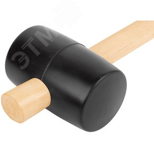 Киянка резиновая, деревянная ручка 70 мм (750 гр) - фото 4