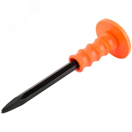 Зубило пикообразное с пластиковым протектором 250х14 мм - фото 2