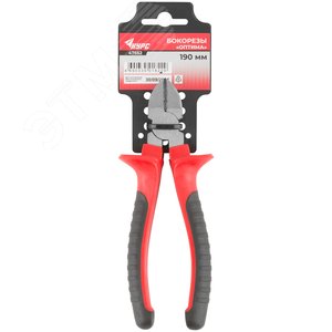 Бокорезы ''Оптима'', двухцветные обрезиненные ручки, полированная сталь 190 мм - фото 3