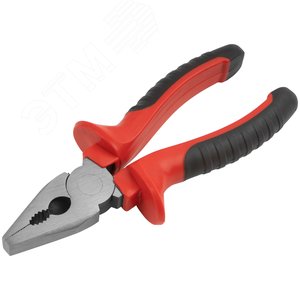 Плоскогубцы комбинированные ''Оптима'', двухцветные обрезиненные ручки, полированная сталь 165 мм - фото 2