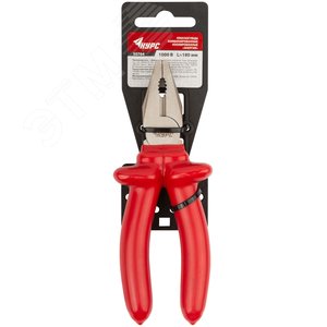 Плоскогубцы комбинированные ''Энергия'',1000 В, никелир.покрытие, 2-хслойные изолированные ручки 180 мм - фото 3