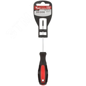 Отвертка ''Мастер'', CrV сталь, прорезиненная ручка 3x75 мм PH0 - фото 3