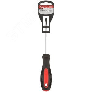 Отвертка ''Мастер'', CrV сталь, прорезиненная ручка 5х100 мм РН1 - фото 3