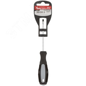 Отвертка ''Мастер'', CrV сталь, прорезиненная ручка 3х75 мм SL - фото 3