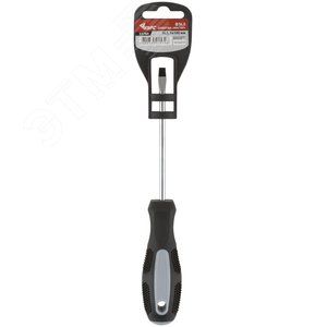 Отвертка ''Мастер'', CrV сталь, прорезиненная ручка 5х100 мм SL - фото 3