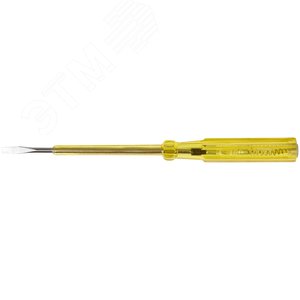 Отвертка индикаторная, желтая ручка 100 - 500 В, 190 мм КУРС