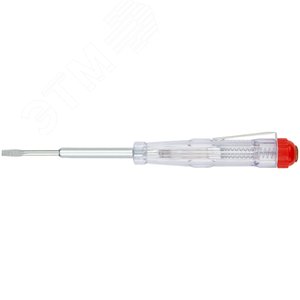 Отвертка индикаторная, белая ручка 100 - 500 В, 140 мм 56503 КУРС