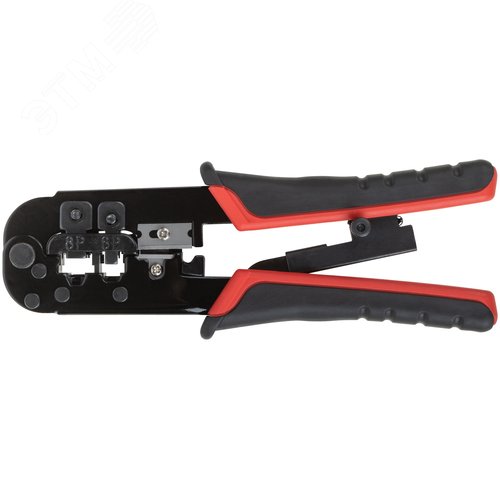 Изображение товара Кримпер для обжима разъемов RJ11, RJ12, RJ45, прорезиненные ручки 190 мм (шт)