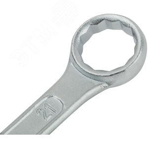 Ключ комбинированный, цинковое покрытие 21 мм - фото 6