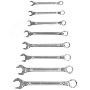 Изображение товара Ключи комбинированные ''Стандарт'', набор 8 шт (8-19 мм) (шт)