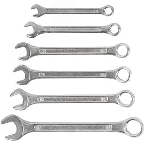 Ключи комбинированные в пластиковом держателе, набор 6 шт (8-17 мм) - фото 2