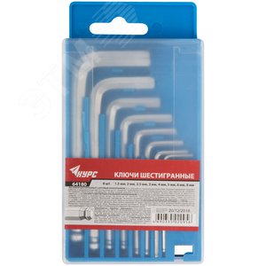 Ключи шестигранные с шаром в коробочке 8 шт (1.5-8 мм) - фото 3