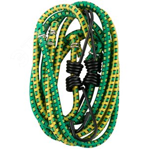 Изображение товара Ремни багажные резиновые, стальные крючки, 2 шт, 7х1200 мм (упак)