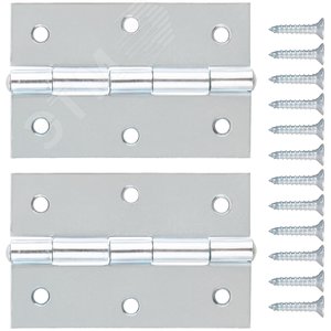 Изображение товара Петли универсальные, набор 2 шт., цинк 75x50 мм (шт)